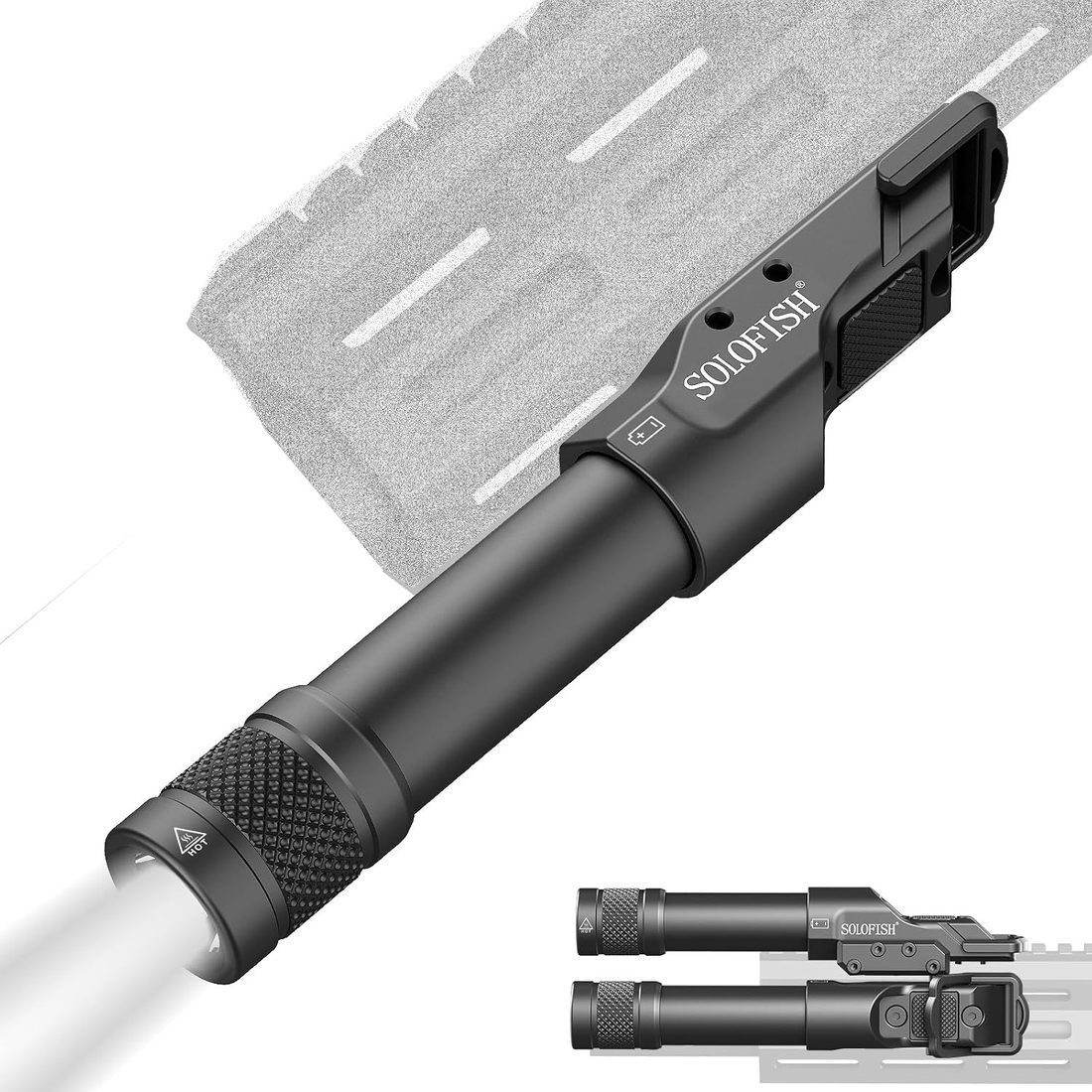 SOLOFISH Aluminum Rifle Flashlight with Pressure Pad