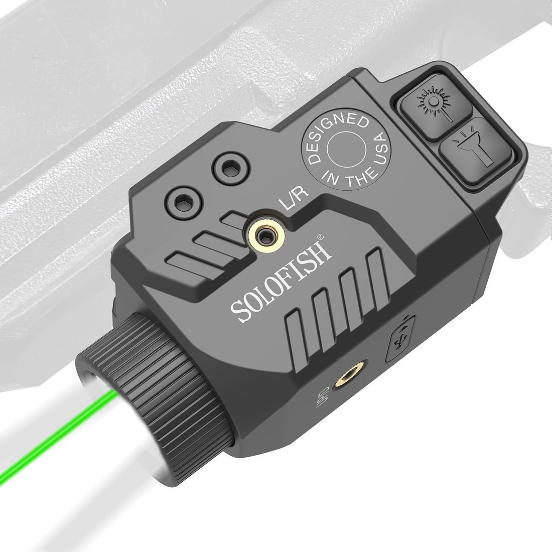 SOLOFISH 800 Lumen Rail-Mount Light Laser Combo for 1913 & GL Rails