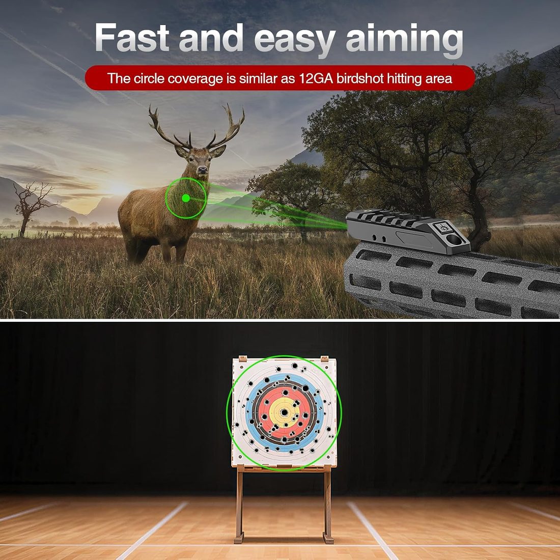 SOLOFISH Green Circle Laser Sight for Rifle & Shotgun photo 5