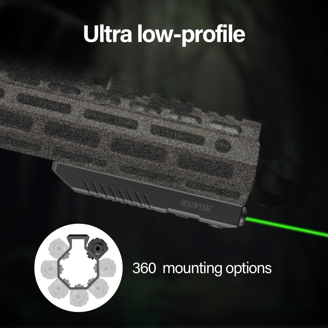 SOLOFISH M-LOK Low-Profile Rifle Laser Sight photo 2