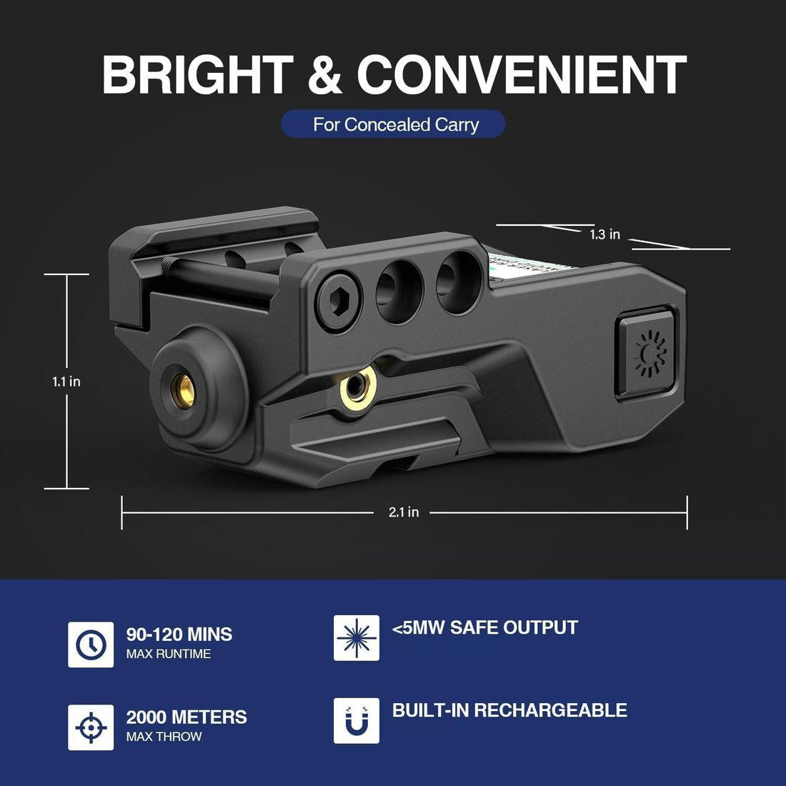 SOLOFISH Low-Profile Pistol Laser Sight for Railed Handguns photo 2